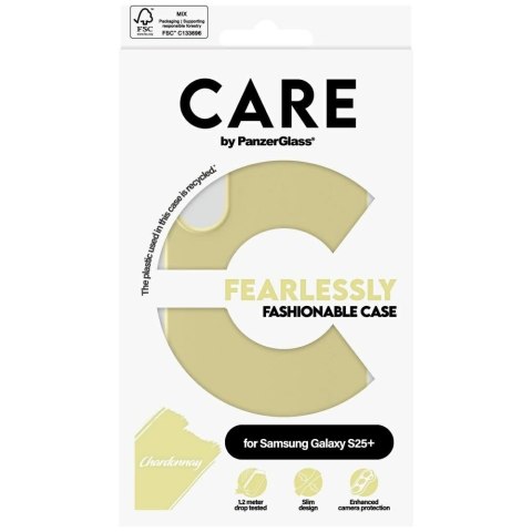 Etui CARE by PanzerGlass Fashion do Samsung Galaxy S25+ - zółty Etui CARE by PanzerGlass Fashion do Samsung Galaxy S25+ - zółty