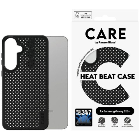 Etui CARE by PanzerGlass Feature Heat Beat do Samsung Galaxy S25+ - czarny Etui CARE by PanzerGlass Feature Heat Beat do Samsung Galaxy S25+ - czarny