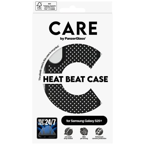 Etui CARE by PanzerGlass Feature Heat Beat do Samsung Galaxy S25+ - czarny Etui CARE by PanzerGlass Feature Heat Beat do Samsung Galaxy S25+ - czarny