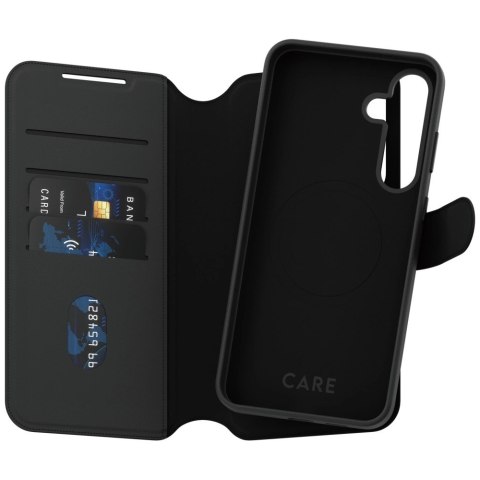 Etui CARE by PanzerGlass Feature Tango 2w1 Wallet do Samsung Galaxy S25+ - czarny Etui CARE by PanzerGlass Feature Tango 2w1 Wallet do Samsung Galaxy S25+ - czarny