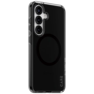 Etui CARE by PanzerGlass Flagship Urban Combat Black QI do Samsung Galaxy S25 - półprzezroczysty dymny