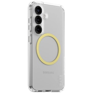 Etui CARE by PanzerGlass Flagship Urban Combat Chardonnay QI do Samsung Galaxy S25 - przezroczysty