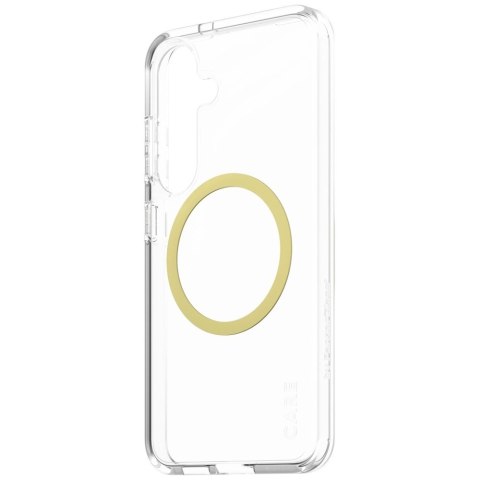 Etui CARE by PanzerGlass Flagship Urban Combat Chardonnay QI do Samsung Galaxy S25 - przezroczysty