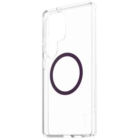 Etui CARE by PanzerGlass Flagship Urban Combat Purple QI do Samsung Galaxy S25 Ultra - przezroczysty