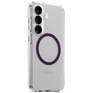 Etui CARE by PanzerGlass Flagship Urban Combat Purple QI do Samsung Galaxy S25 - przezroczysty