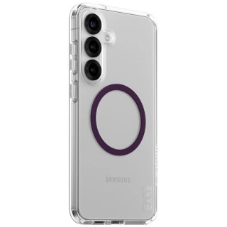 Etui CARE by PanzerGlass Flagship Urban Combat Purple QI do Samsung Galaxy S25+ - przezroczysty