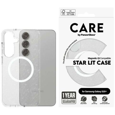 Etui CARE by PanzerGlass Flagship Urban Combat StarLight White QI do Samsung Galaxy S25+ - przezroczysty Etui CARE by PanzerGlass Flagship Urban Combat StarLight White QI do Samsung Galaxy S25+ - przezroczysty