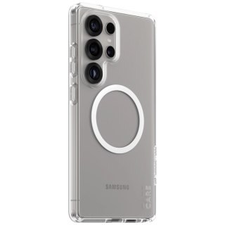 Etui CARE by PanzerGlass Flagship Urban Combat White QI do Samsung Galaxy S25 Ultra - przezroczysty