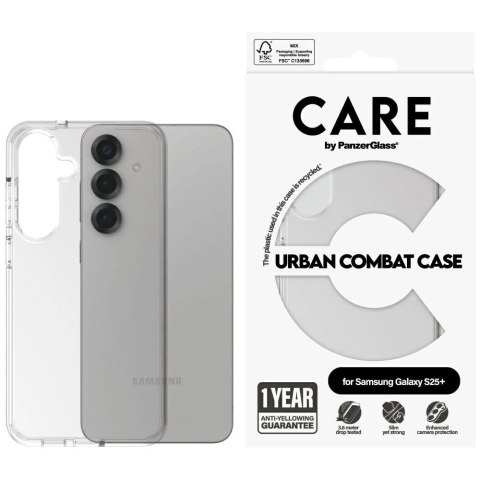 Etui CARE by PanzerGlass Flagship Urban Combat do Samsung Galaxy S25+ - przezroczysty Etui CARE by PanzerGlass Flagship Urban Combat do Samsung Galaxy S25+ - przezroczysty