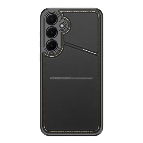 Etui Dux Ducis Rafi II na Samsung Galaxy S25+ z podstawką i portfelem - czarne Etui Dux Ducis Rafi II na Samsung Galaxy S25+ z podstawką i portfelem - czarne