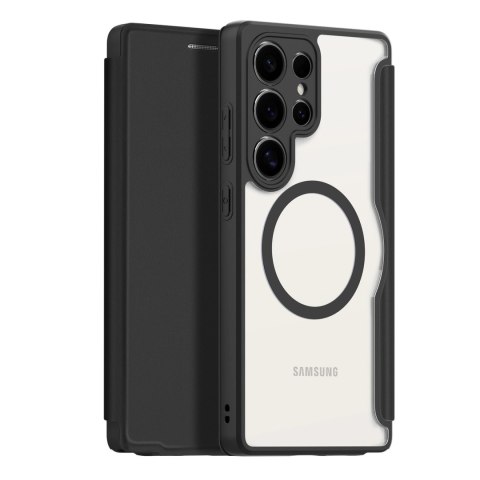 Etui Dux Ducis Skin X Pro na Samsung Galaxy S25 Ultra z MagSafe i portfelem - czarne Etui Dux Ducis Skin X Pro na Samsung Galaxy S25 Ultra z MagSafe i portfelem - czarne