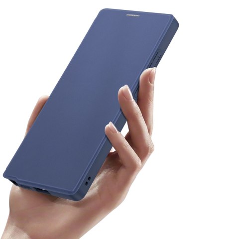 Etui Dux Ducis Skin X Pro na Samsung Galaxy S25 Ultra z MagSafe i portfelem - niebieskie
