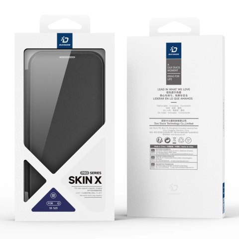Etui Dux Ducis Skin X Pro na Samsung Galaxy S25 z MagSafe i portfelem - czarne Etui Dux Ducis Skin X Pro na Samsung Galaxy S25 z MagSafe i portfelem - czarne