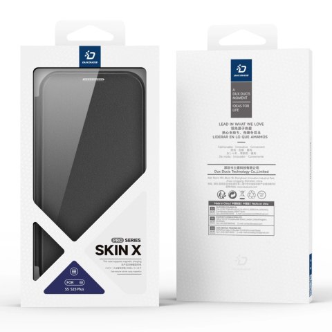 Etui Dux Ducis Skin X Pro na Samsung Galaxy S25+ z MagSafe i portfelem - czarne Etui Dux Ducis Skin X Pro na Samsung Galaxy S25+ z MagSafe i portfelem - czarne