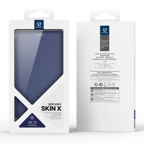 Etui Dux Ducis Skin X Pro na Samsung Galaxy S25+ z MagSafe i portfelem - niebieskie Etui Dux Ducis Skin X Pro na Samsung Galaxy S25+ z MagSafe i portfelem - niebieskie