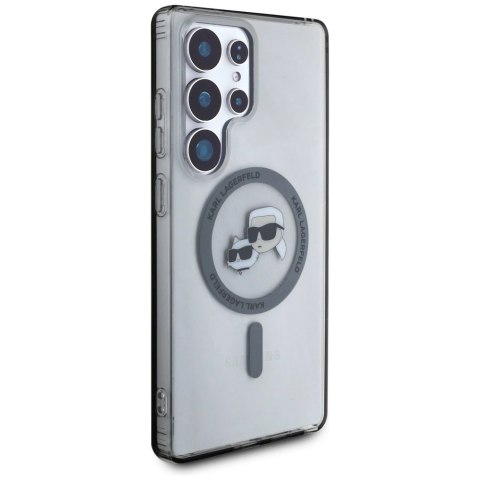 Etui Karl Lagerfeld Button Karl & Choupette Heads Printed Logo MagSafe Samsung Galaxy S25 Ultra czarny Etui Karl Lagerfeld Button Karl & Choupette Heads Printed Logo MagSafe Samsung Galaxy S25 Ultra czarny