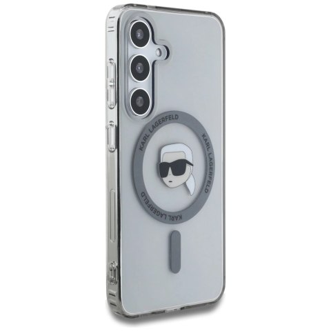 Etui Karl Lagerfeld Button Karl Head Printed Logo MagSafe Samsung Galaxy S25 czarny Etui Karl Lagerfeld Button Karl Head Printed Logo MagSafe Samsung Galaxy S25 czarny