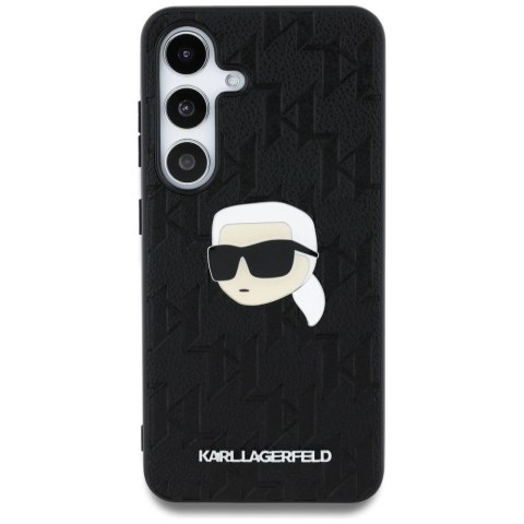 Etui Karl Lagerfeld Leather Monogram Pin Logo Karl Head Samsung Galaxy S25 Plus czarny Etui Karl Lagerfeld Leather Monogram Pin Logo Karl Head Samsung Galaxy S25 Plus czarny