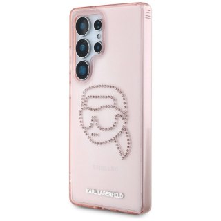 Etui Karl Lagerfeld Rhinestones K. Head Logo Samsung Galaxy S25 Ultra różowy