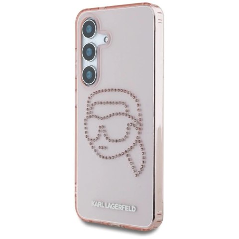 Etui Karl Lagerfeld Rhinestones K. Head Logo Samsung Galaxy S25 różowy Etui Karl Lagerfeld Rhinestones K. Head Logo Samsung Galaxy S25 różowy