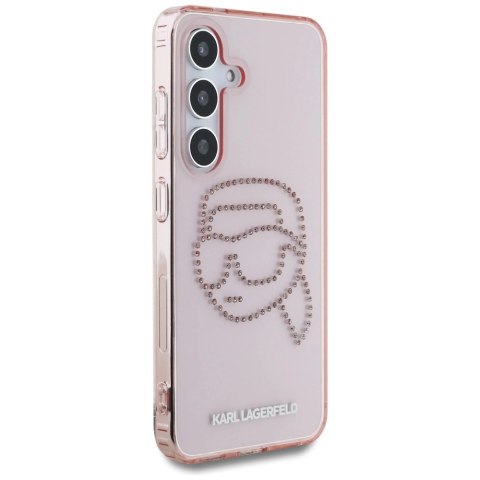 Etui Karl Lagerfeld Rhinestones K. Head Logo Samsung Galaxy S25 różowy Etui Karl Lagerfeld Rhinestones K. Head Logo Samsung Galaxy S25 różowy