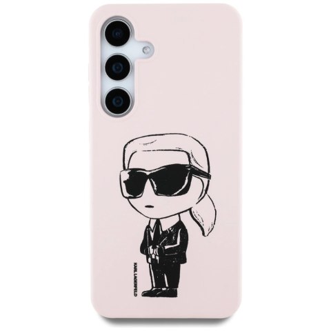 Etui Karl Lagerfeld Silicone Graffiti Ikonik Printed Logo MagSafe Samsung Galaxy S25 różowy Etui Karl Lagerfeld Silicone Graffiti Ikonik Printed Logo MagSafe Samsung Galaxy S25 różowy