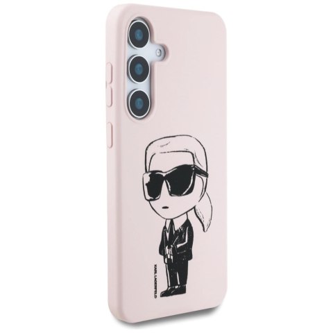 Etui Karl Lagerfeld Silicone Graffiti Ikonik Printed Logo MagSafe Samsung Galaxy S25 różowy Etui Karl Lagerfeld Silicone Graffiti Ikonik Printed Logo MagSafe Samsung Galaxy S25 różowy