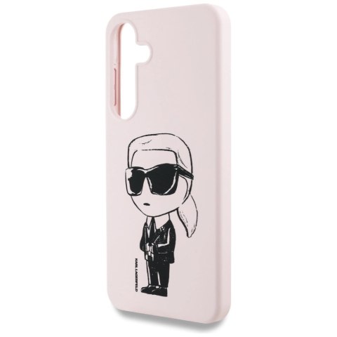 Etui Karl Lagerfeld Silicone Graffiti Ikonik Printed Logo MagSafe Samsung Galaxy S25 różowy Etui Karl Lagerfeld Silicone Graffiti Ikonik Printed Logo MagSafe Samsung Galaxy S25 różowy