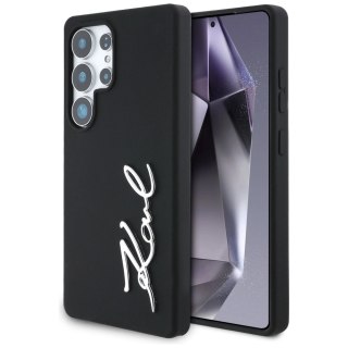 Etui Karl Lagerfeld Silicone Metal Signature Logo Samsung Galaxy S25 Ultra czarny