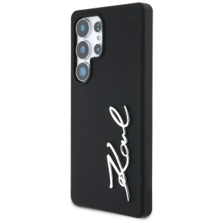 Etui Karl Lagerfeld Silicone Metal Signature Logo Samsung Galaxy S25 Ultra czarny