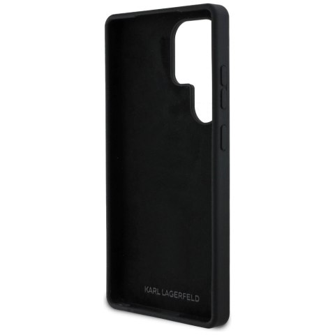 Etui Karl Lagerfeld Silicone Metal Signature Logo Samsung Galaxy S25 Ultra czarny Etui Karl Lagerfeld Silicone Metal Signature Logo Samsung Galaxy S25 Ultra czarny