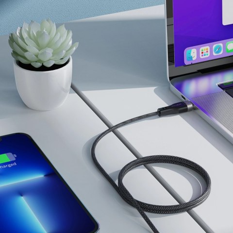 Kabel 3w1 Acefast C11-03 USB-C - USB-C 480Mb/s 100W 1.2m - czarny Kabel 3w1 Acefast C11-03 USB-C - USB-C 480Mb/s 100W 1.2m - czarny