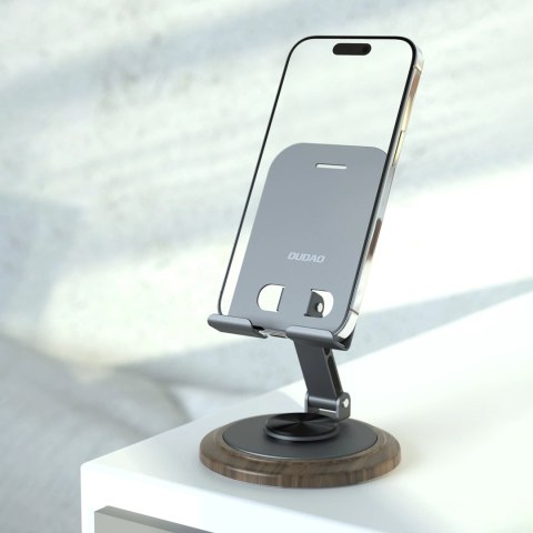 Podstawka do telefonu Dudao F17M 360° metalowa - szara Podstawka do telefonu Dudao F17M 360° metalowa - szara