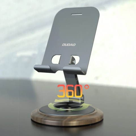 Podstawka do telefonu Dudao F17M 360° metalowa - szara Podstawka do telefonu Dudao F17M 360° metalowa - szara