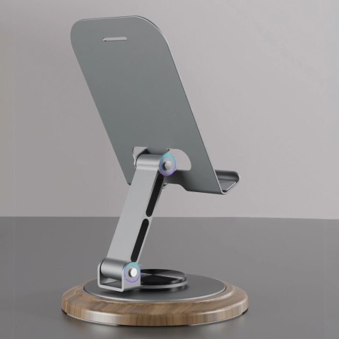 Podstawka do telefonu Dudao F17M 360° metalowa - szara Podstawka do telefonu Dudao F17M 360° metalowa - szara