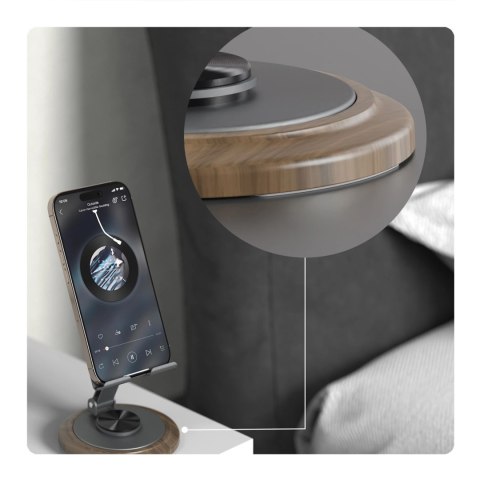Podstawka do telefonu Dudao F17M 360° metalowa - szara Podstawka do telefonu Dudao F17M 360° metalowa - szara