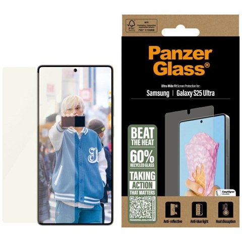 Szkło hartowane PanzerGlass All-in-One Ultra-Wide Fit do Samsung Galaxy S25 Ultra Szkło hartowane PanzerGlass All-in-One Ultra-Wide Fit do Samsung Galaxy S25 Ultra