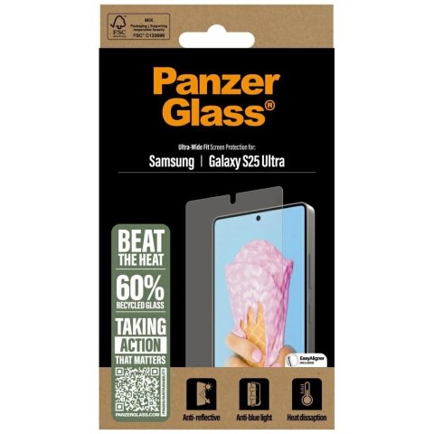 Szkło hartowane PanzerGlass All-in-One Ultra-Wide Fit do Samsung Galaxy S25 Ultra Szkło hartowane PanzerGlass All-in-One Ultra-Wide Fit do Samsung Galaxy S25 Ultra