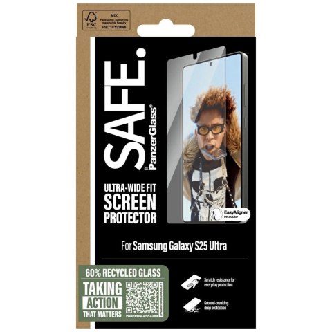 Szkło hartowane SAFE by PanzerGlass Ultra-Wide Fit do Samsung Galaxy S25 Ultra Szkło hartowane SAFE by PanzerGlass Ultra-Wide Fit do Samsung Galaxy S25 Ultra