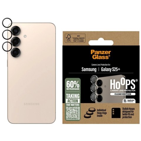 Szkło hartowane na obiektyw PanzerGlass Hoops Lens Protector do Samsung Galaxy S25+ przezroczysty Szkło hartowane na obiektyw PanzerGlass Hoops Lens Protector do Samsung Galaxy S25+ przezroczysty