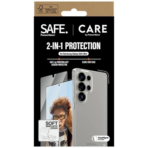 Zestaw ochronny CARE by PanzerGlass Fashion 2w1 Etui+Szkło do Samsung Galaxy S25 Ultra