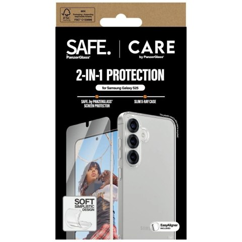 Zestaw ochronny CARE by PanzerGlass Fashion 2w1 Etui+Szkło do Samsung Galaxy S25 Zestaw ochronny CARE by PanzerGlass Fashion 2w1 Etui+Szkło do Samsung Galaxy S25