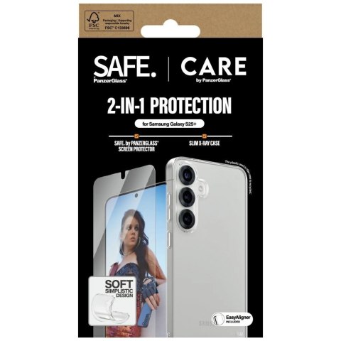 Zestaw ochronny CARE by PanzerGlass Fashion 2w1 Etui+Szkło do Samsung Galaxy S25+