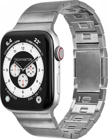 Bransoleta LAUT LINK 2.0 na Apple Watch 42 / 44 / 45 / 49 mm - srebrna Bransoleta LAUT LINK 2.0 na Apple Watch 42 / 44 / 45 / 49 mm - srebrna