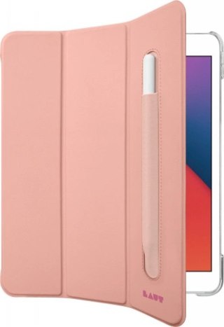 Etui LAUT Huex Folio z uchwytem na Apple Pencil na iPad 10.2" 7 / 8 / 9 - różowe