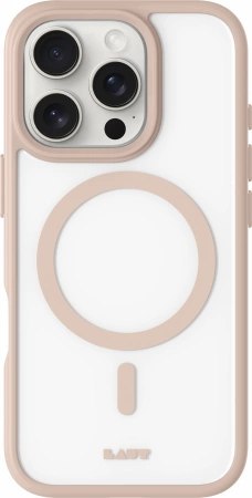 Etui Laut Huex Protect MagSafe na iPhone 16 Pro - beżowe