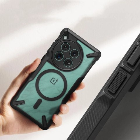 Etui Ringke Fusion X MagSafe na Oneplus 12 - czarny mat Etui Ringke Fusion X MagSafe na Oneplus 12 - czarny mat