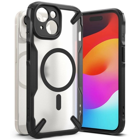 Etui Ringke Fusion X MagSafe na iPhone 15 Plus - czarny mat Etui Ringke Fusion X MagSafe na iPhone 15 Plus - czarny mat