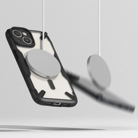 Etui Ringke Fusion X MagSafe na iPhone 15 Plus - czarny mat Etui Ringke Fusion X MagSafe na iPhone 15 Plus - czarny mat