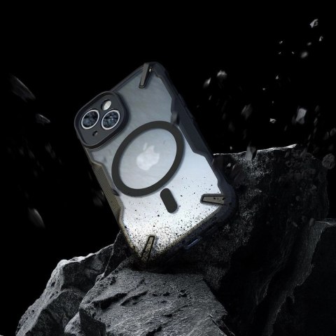 Etui Ringke Fusion X MagSafe na iPhone 15 Plus - czarny mat Etui Ringke Fusion X MagSafe na iPhone 15 Plus - czarny mat